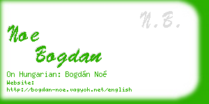 noe bogdan business card